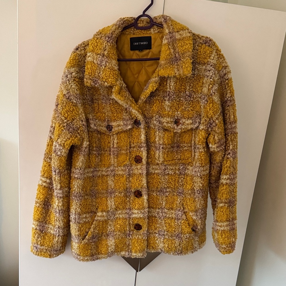 Yellow Plaid Women's Jacket